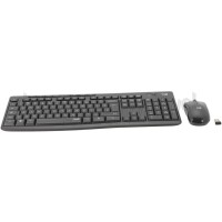 Foto van Logitech Toetsenbord MK295 Silent Keyboard + Muis Zwart, US Layout 