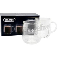 Foto van DeLonghi Kopjes Dubbelwandige glazen mokken 500ml 