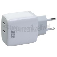 Foto van ACT USB Oplader USB-C Lader 2-Poorts Power Delivery PPS en GaNFast Universeel gebruik, 65W, Apple, Android 