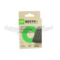 Foto van GP Batterijlader USB Batterijlader M451 Recyko + 4 AA 2600mAh batterijen 