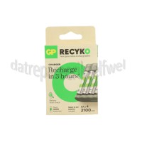 Foto van GP Batterijlader USB Batterijlader B421 Recyko + 4 AA 2100mAh batterijen 