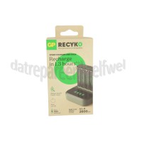 Foto van GP Batterijlader USB Batterijlader M451 Recyko Dockingstation + 4 AA 2600mAh batterijen 
