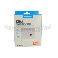 Foto van Technetix Wandcontactdoos Eengatsdoos 2GHz CLICK-50-SGIM-SHOP Modem/Radio/TV 
