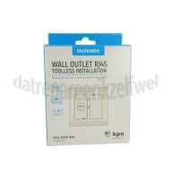 Foto van Technetix Wandcontactdoos RJ45 Ethernet apparaten, 10Gbps max. 