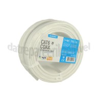 Foto van Technetix Aansluitkabel Installatiekabel Cat6 + Coax 20 meter Snelheden van 10Gbps 