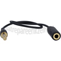Foto van Verloopkabel 4-pins audio cross-over, 15 cm Jack 3,5mm male naar Jack 3,5 mm female 