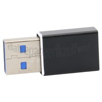 Foto van Adapter Adapter USB A male naar USB C female, zwart Universeel USB Type C 