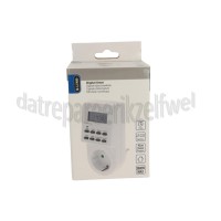 Foto van Q-Link Schakelklok 16A 230v 3600W RA 20 programma's Digitale tijdklok met 20 verschillende programma's 
