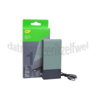 Foto van GP Powerbank M2+ 10C, groen 10.000 mAh 1x USB-A 2x USBC ports 