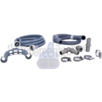 Foto van Slang Verlengset Toevoer/Afvoer Vaatwasser, Wasmachine, 1,5 meter 