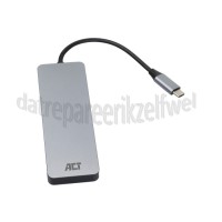 Foto van ACT Adapter USB-C Hub 3 port met cardreader USB 3.2 Gen1 