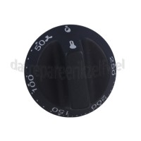 Foto van Smeg Knop Temperatuur, zwart ALFA43, ALFA145 