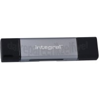 Foto van Integral Cardreader SD en microSD kaartlezer Dual interface USB 3.1 