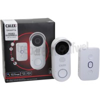 Foto van Calex Deurbel Smart Video Deurbel Wit, 2K Ultra HD 