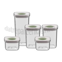 Foto van BergHOFF Bewaarbus Smart Seal Voedselcontainerset 5-Delig Diepvries, Vaatwasser 
