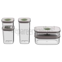 Foto van BergHOFF Bewaarbus Smart Seal Voedselcontainerset 5-Delig Diepvries, Vaatwasser 