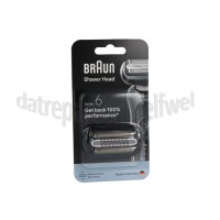 Foto van Braun Scheerblad Combipack 64B Silver Series 6, 5762 Easyclean, Sensoflex 