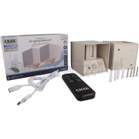 Foto van Calex Lamp Falerna Oplaadbare Wandlamp, 2 Pack, Zand Motion Sensor, IP44, 150 Lumen, 2700K, 2W 
