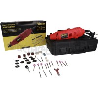 Foto van Benson Multitool Multislijper 135W 230V, 6 Snelheden, Inclusief 41 Accessoires 
