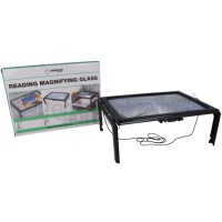 Foto van Benson Vergrootglas Leesloep A4 LED Verlichting 3x Vergroting, 4 LED Lampen 
