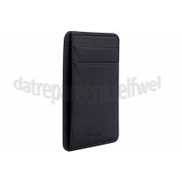 Foto van Musthavz Kaarthouder Vegan Leather Wallet, Zwart MagSafe, 3 Bankpassen 