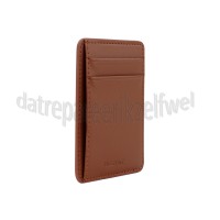 Foto van Musthavz Kaarthouder Vegan Leather Wallet, Bruin MagSafe, 3 Bankpassen 