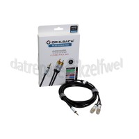 Foto van Oehlbach Jack - Tulp Kabel i Connect 3,5mm Jack naar 2x RCA, 3 Meter Vergulde connectoren 