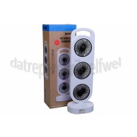 Foto van Benson Ventilator Staand Oplaadbaar, Wit 