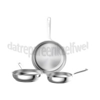 Foto van BergHOFF Set Helix Braadpannenset, 3-Delig Inductie, Halogeen, Vitrokeramisch, Gas 