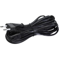 Foto van Easyfiks Netvoedingskabel Voedingskabel C7, 230V, 5 Amp 5.0 Meter, 2x0.75mm2 o.a. radio 