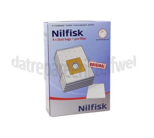 Foto van Nilfisk Stofzuigerzak dubbelwandig,6,5ltr. X100 GM 200-300-400-MILLENIUM 