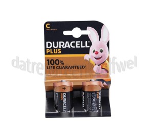 Foto van Duracell Batterij Plus Power 1,5 Volt Duralock C Baby 