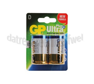 Foto van GP Batterij D LR20 1,5V Dikke staaf Ultra Plus Alkaline 