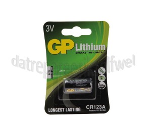 Foto van GP Batterij Foto batterij DL123A 3V Lithium 