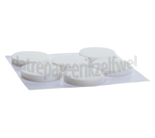 Foto van Deltafix Krasvilt Anti-krasfilt wit Rond 33mm 