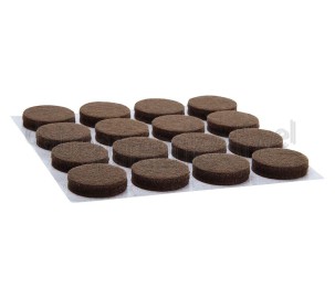 Foto van Deltafix Krasvilt Anti-krasvilt bruin Rond 22mm 