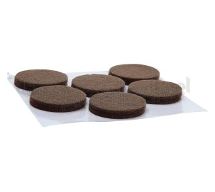 Foto van Deltafix Krasvilt Anti-krasvilt bruin Rond 33mm 