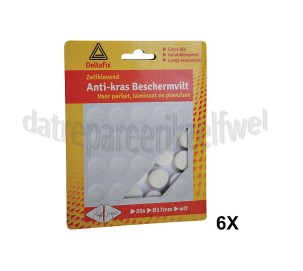 Foto van Deltafix Krasvilt Anti-krasvilt wit Rond 17mm 