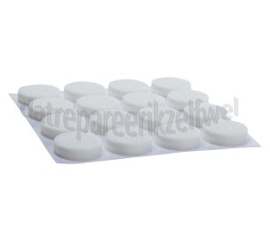 Foto van Deltafix Krasvilt Anti-krasvilt wit Rond 22mm 