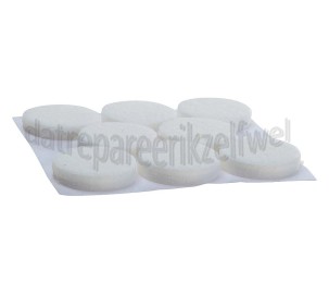 Foto van Deltafix Krasvilt Anti-krasvilt wit Rond 28mm 