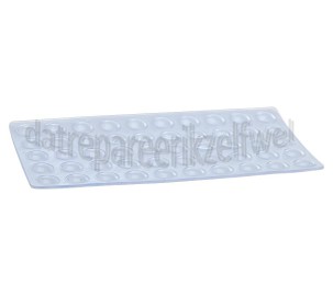 Foto van Deltafix Glasbuffer Zelfklevende glasbuffers Transparant 7mm 