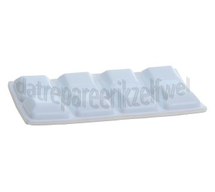 Foto van Deltafix Stootdopje zelfklevend wit 18x18x6mm 