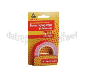 Foto van Deltafix Tape Bevestigingstape extra dik Dubbelzijdig 1500x19mm 