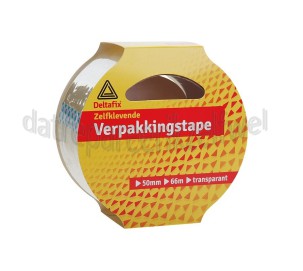 Foto van Deltafix Tape Verpakkingstape transparant Zelfklevend 66000x50mm 