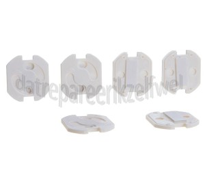 Foto van Deltafix Beveiliging stopcontact kinder beveiliging Zelfklevend wit 