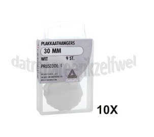 Foto van Deltafix Hanger Plakkaat hangers wit 30mm 