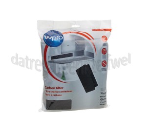 Foto van WPRO Filter Koolstof -plat vlamdovend Afm. 470 x 970 mm Anti geur 