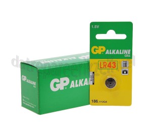 Foto van GP Batterij knoopcel alkaline 1,5V LR43 186 V12GA D186A 