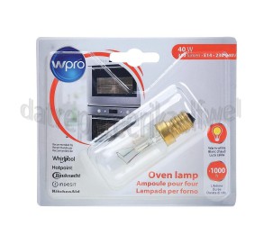 Foto van WPRO Lamp Ovenlamp 40W E14 T29 L.74mm, diam. 27mm 