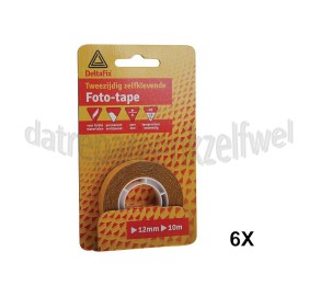 Foto van Deltafix Tape Dubbelzijdig zelfklevend Fototape 10000x12mm 